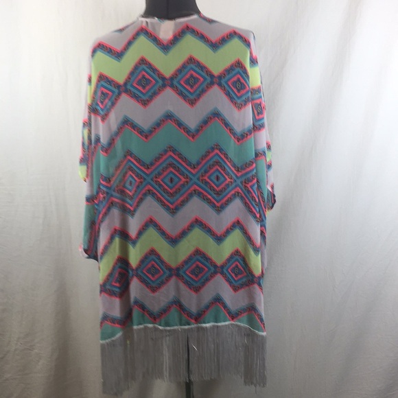 Op Shear Boho Cover Up Top Size M - Picture 4 of 6